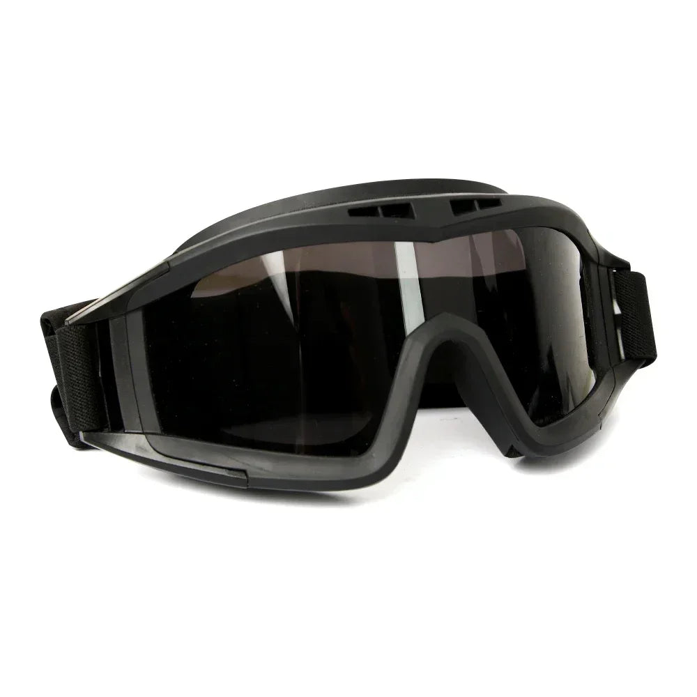 Tactical Goggles Mountaineering Shooting Sunglasses Windproof Sand Control Motocross CS Glasses 3 Lenses Replaceable Motorcycle
