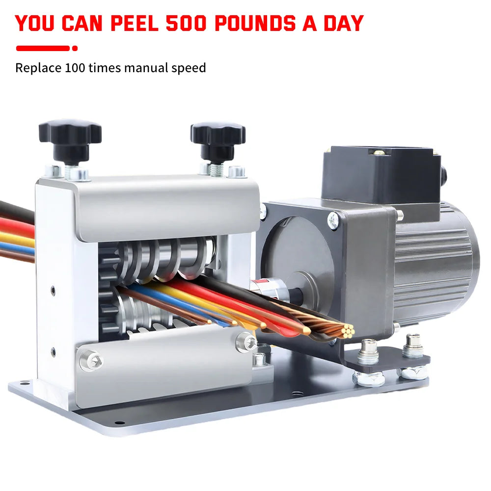 Zten New 1-70mm² Commercial Wire Stripping Machine Waste Copper Cable Peeler Automatic 6 Hole Stripper Machines