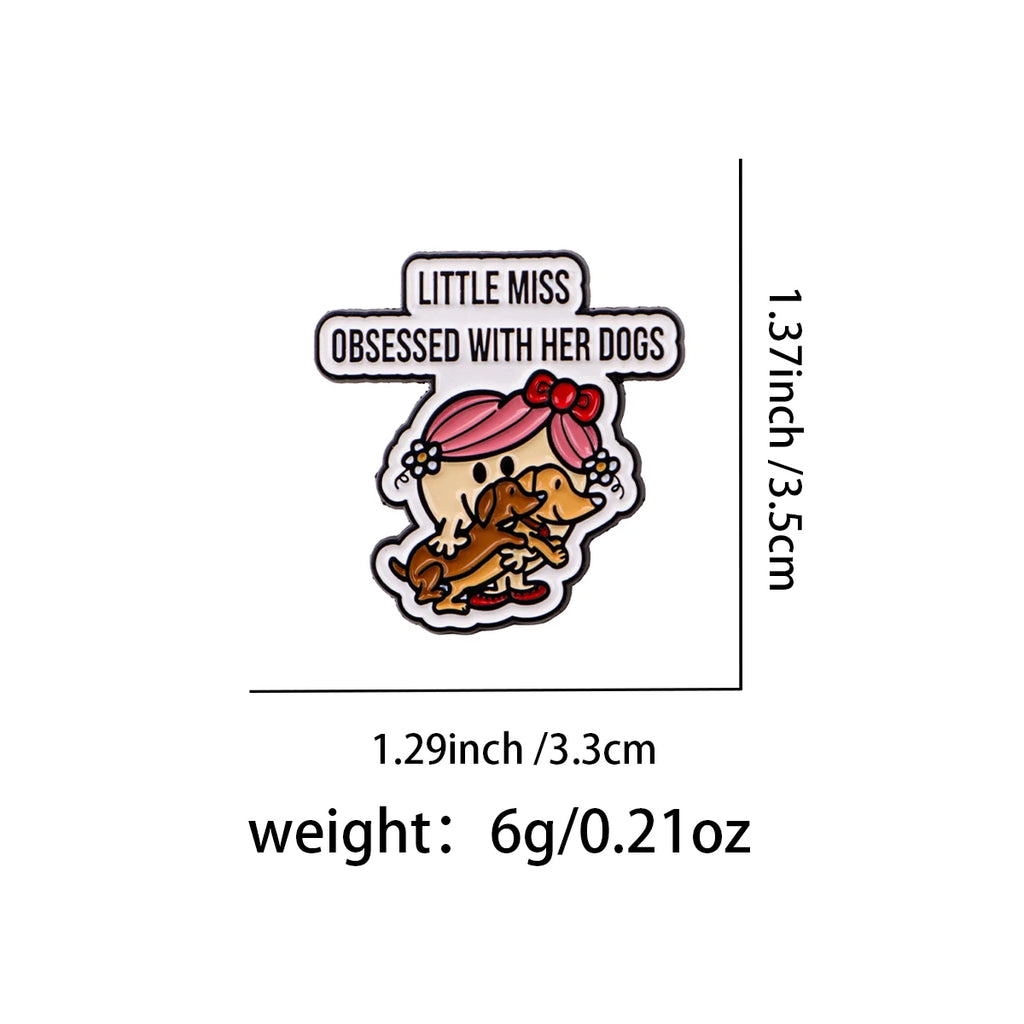 Iced Coffee Quotes Enamel Pin Cartoon Cat Brooches For Women Collar Lapel Pin Dog Badges Party Gifts Clothing Accessories
