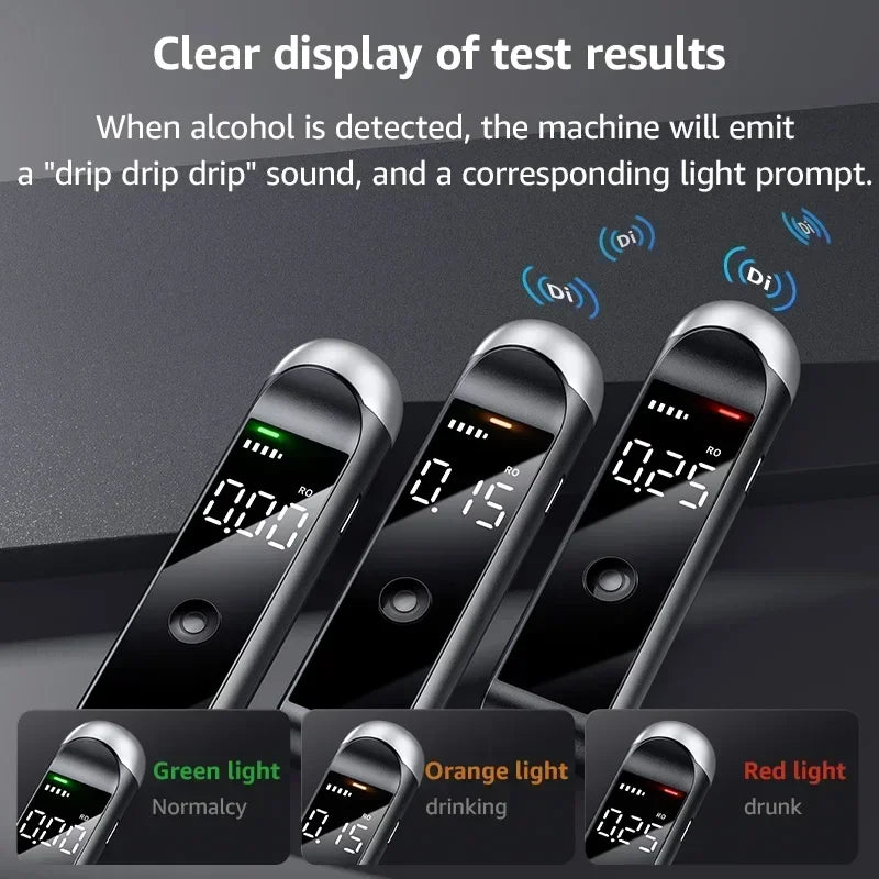 Digital Alcotester new alcoholmeter breath alcohol tester Breathalyzer can OEM color for home/personal use/HM1000