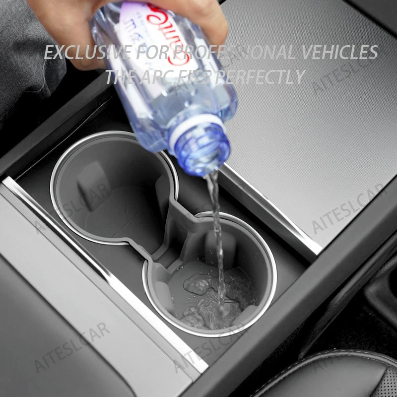 Car Cup Limiter For new Tesla Model 3Y Auto Interior Accessories Car Center Console Storage Box Car Cup Holder Limiter For Tesla
