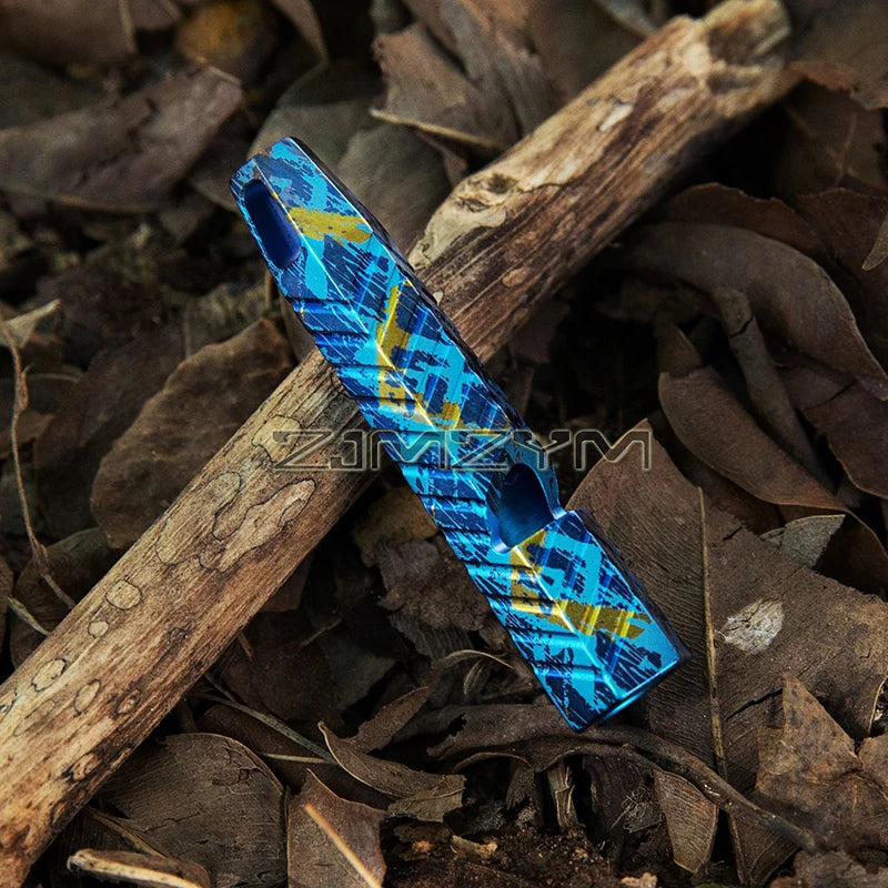 Titanium Alloy Whistle Emergency Whistle 120db Safety Whistle with Lanyard, Outdoor Survival Small Whistle for Life Saving