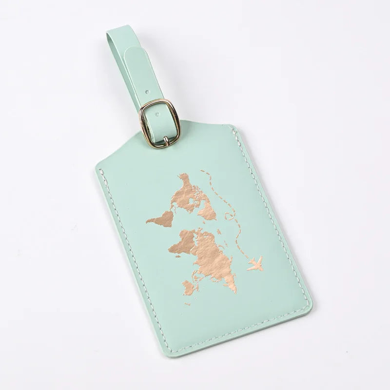 Luggage Tags for Suitcases PU Leather Privacy Protection Bag Tags Travel Accessories Essential