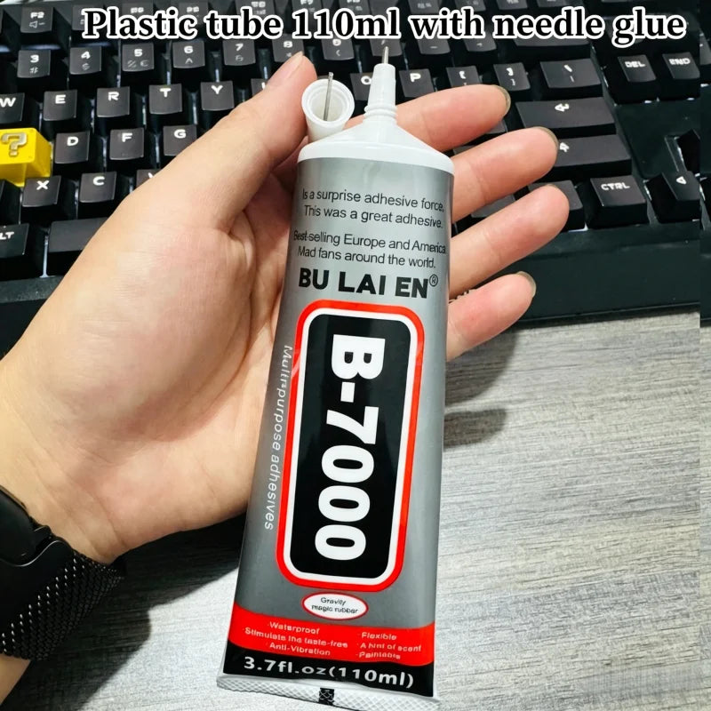 B-7000 Glue Edge Sealant Adhesive for Curved Screen Back Cover Special Waterproof Press-Screen Repair Edge Soft Glue General