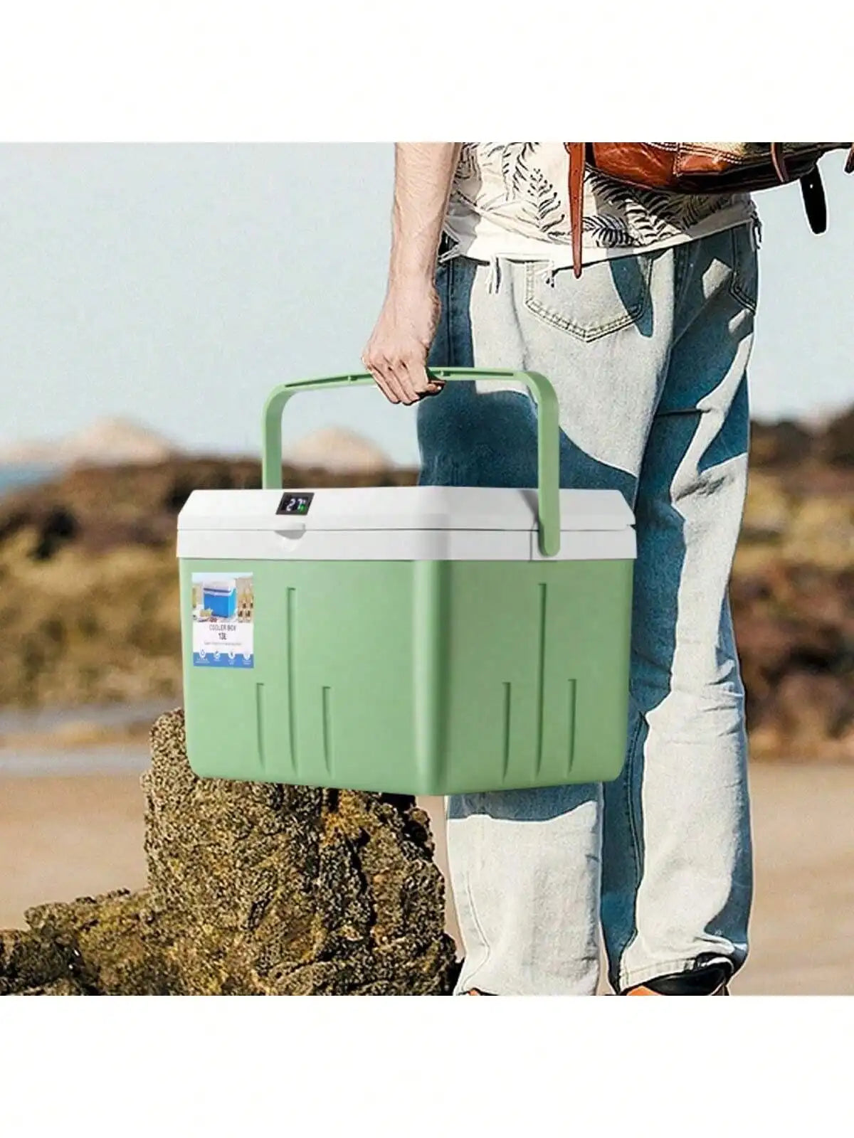 5L/8L/13L Camping Cooler - Hard Ice Retention Cooler Lunch Box - Portable Small Insulated Cooler, Outdoor, Camping, Leisure