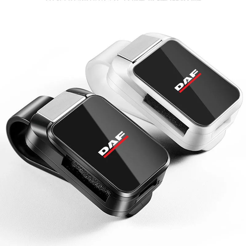 Car Sun Visor Carbon Glasses Sunglasses Clip Holder case Storage for DAF XF XG XG+ 660 XDC CF XB LG Electric accessorie Interior