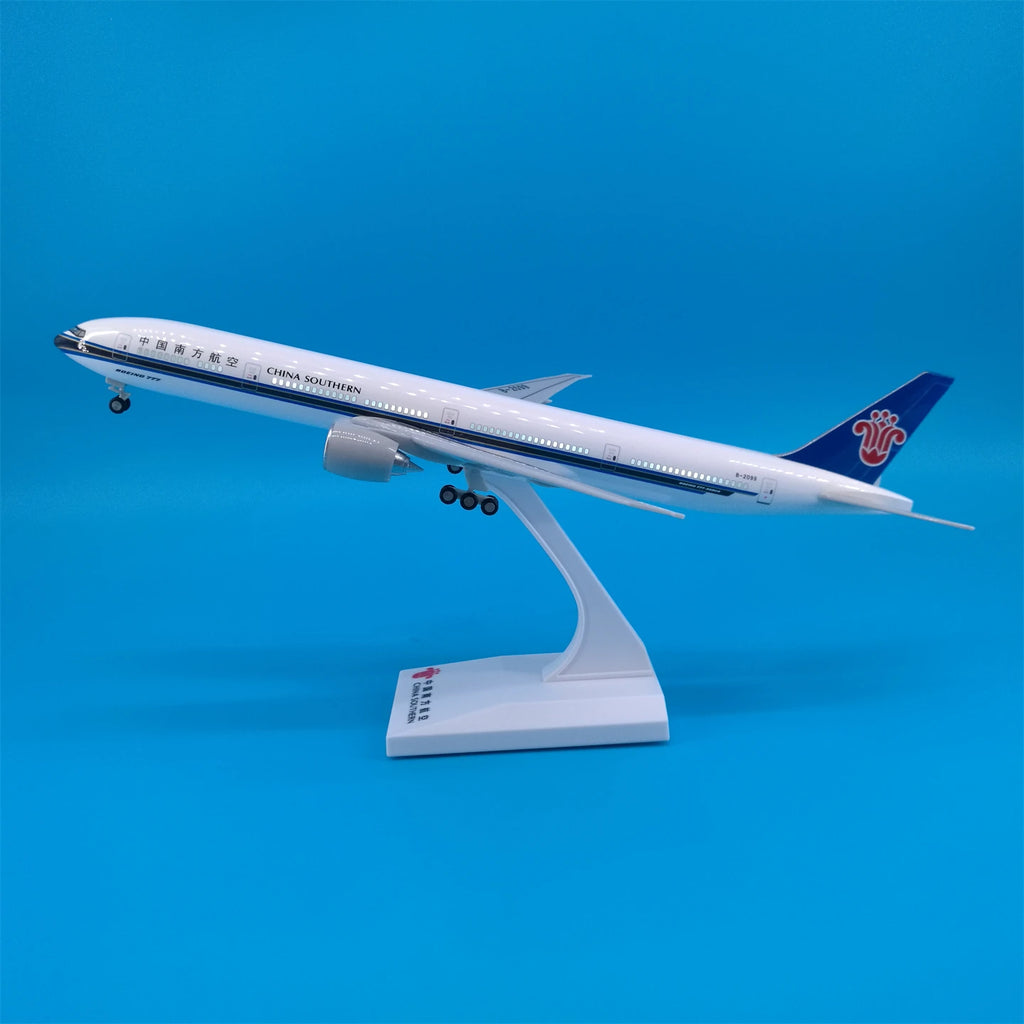 30cm Chinese Airbus & Boeing Airplane Model Diecast Resin with LED Light