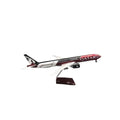 47CM 777-300 Qatar Airways Airplane Model Toy Resin Replica Plane Model with Landing Gear Wheels Light(Touch or Sound Control)