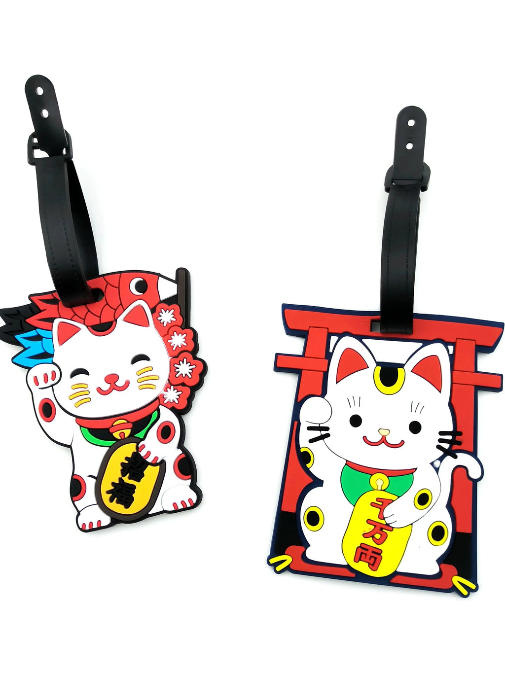 1pc/2pcs/3pcs Zhaocai Cat luggage tag pendant travel essential airport luggage anti loss ID tag luggage name unisex