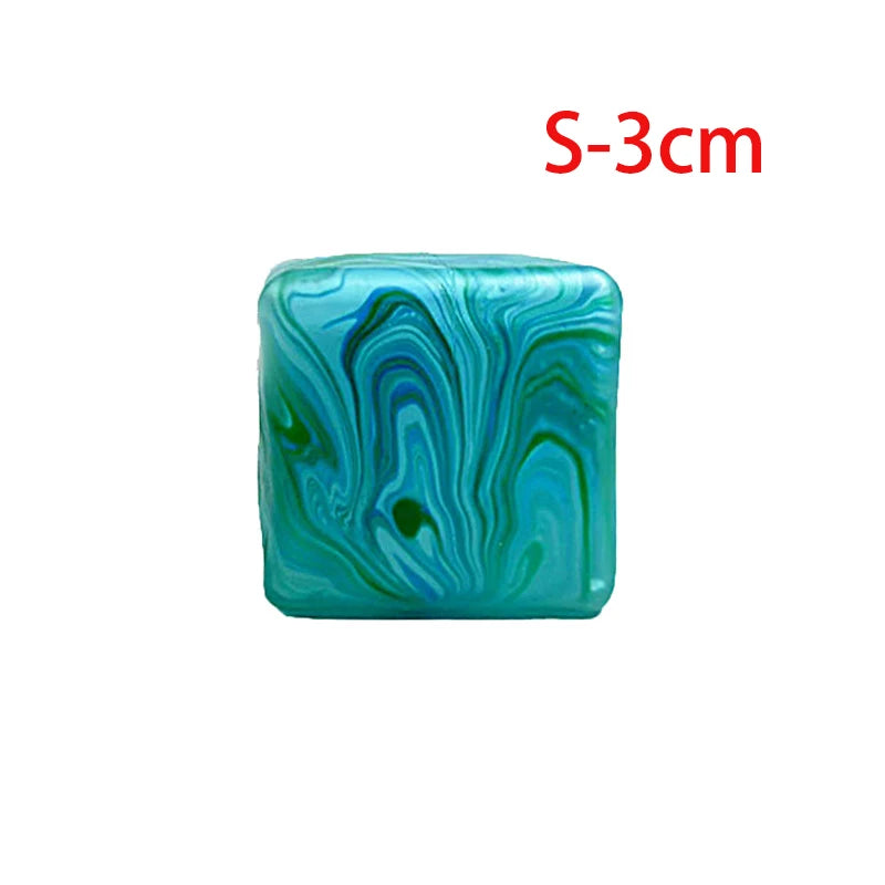 1/4PCS Flow Pattern Square Maltose Pinch Music Release Slow Rebound Release Pressure Colorful Decompression Party Favors