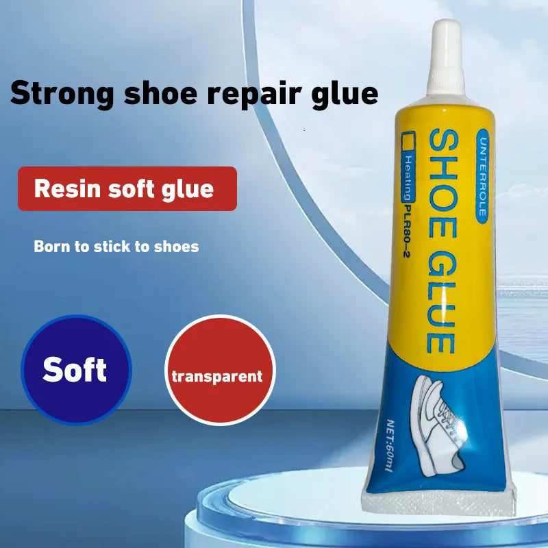 Strong Shoe Glue 60ml Waterproof Shoe Adhesive Fast Dry for Repair Sneaker Boot Fix Transparent Soft Resin DIY Craft Repair Glue