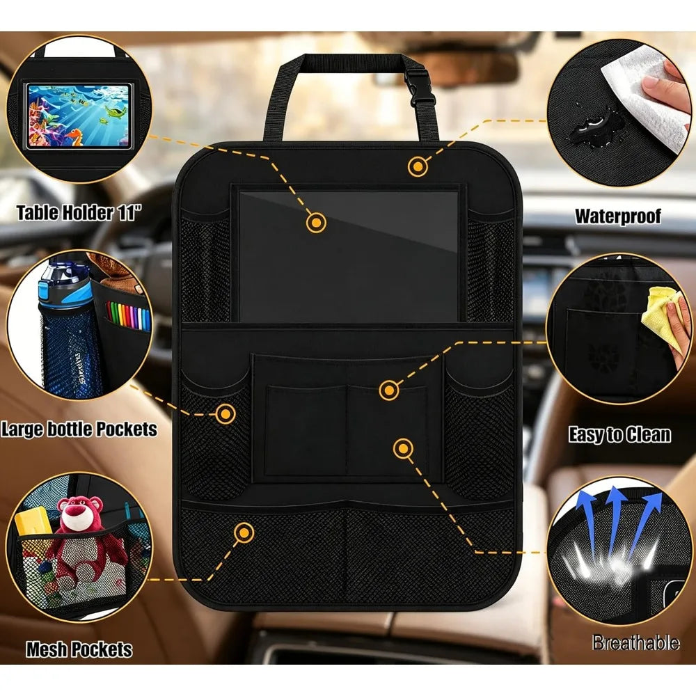 Car Seat Organiser for Kids | Rear Seat Organiser, Kids Car Seat Organiser,Backseat Car Organizer 9 Multiple Pockets