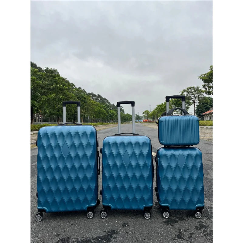 Four-Piece Set ABS Universal Wheel Luggage Travel Suitcase Carry-On Bag Set for Travel And Business Trip in 14202428 Inches