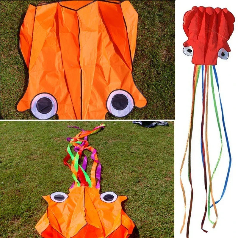 Octopus Kites Flying Toys for Children Kites Line Professional Winds Kites Factory Adults Kids Kite Kitesurf Toys Random Colors