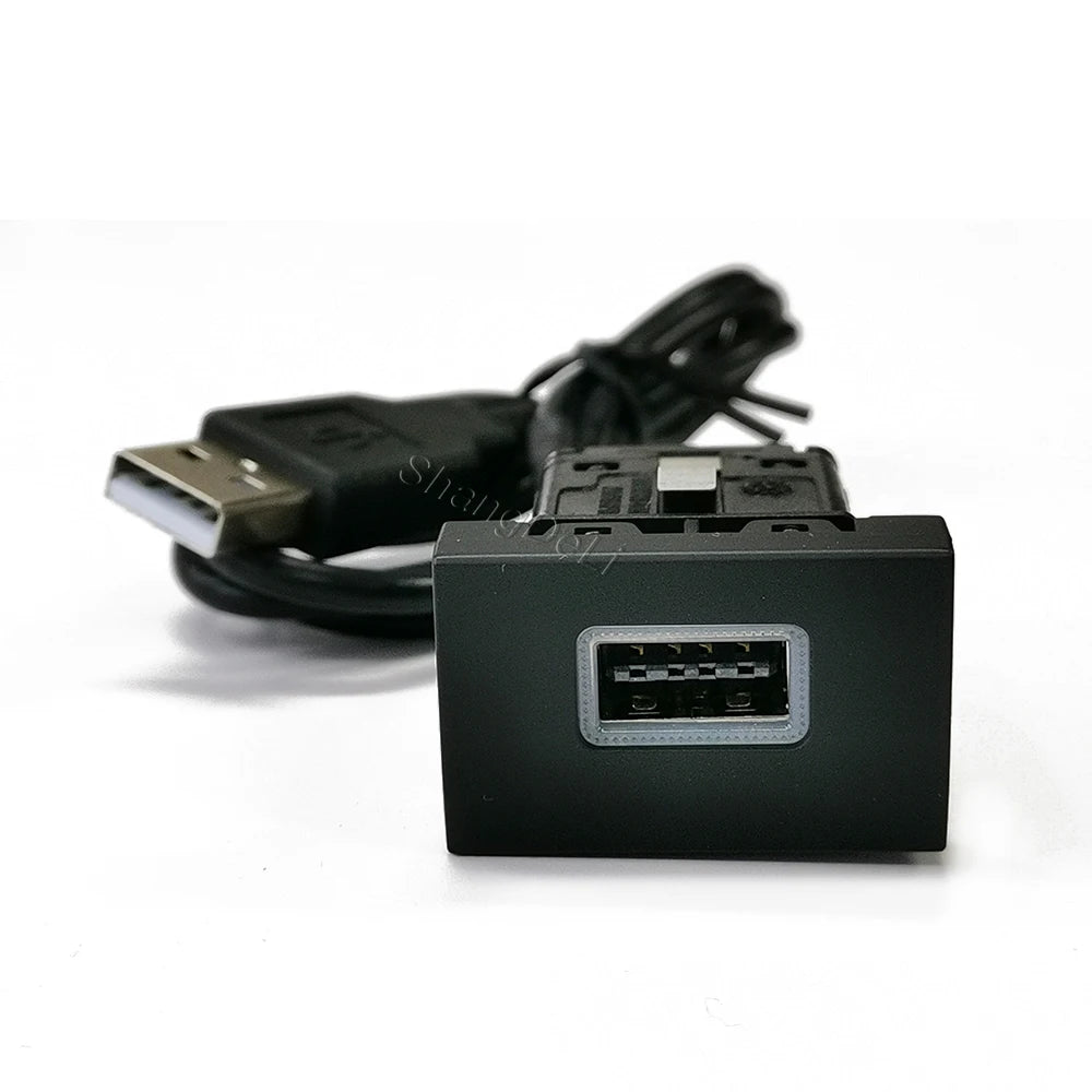 For VW Polo 2011-2013 Car USB Input Adapter Socket Audio Radio U-disk Flash Socket Interface Adapter with Cable