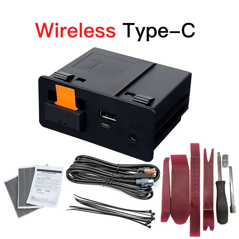 Wireless type-c CarPlay Android Auto Adapter UBS Hub OEM for Retrofit Mazda 2 3 6 CX3 CX5 CX8 CX9 MX5 Demio Miata TK78669U0C Kit
