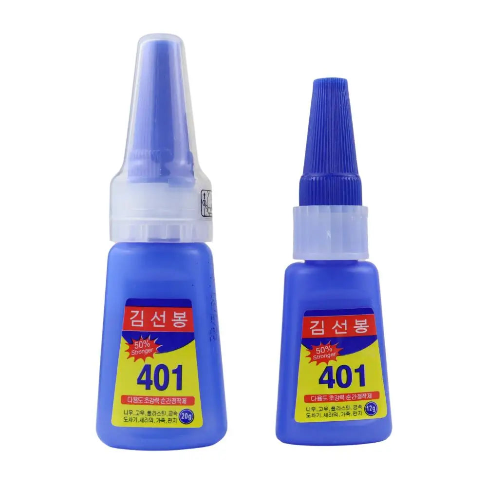 1pcs 12g/20g DYM  Strong Transparent 401 Glue Soft Shoes Manicure Repair Metal Plastic Accessories Multi-Functional Adhesive