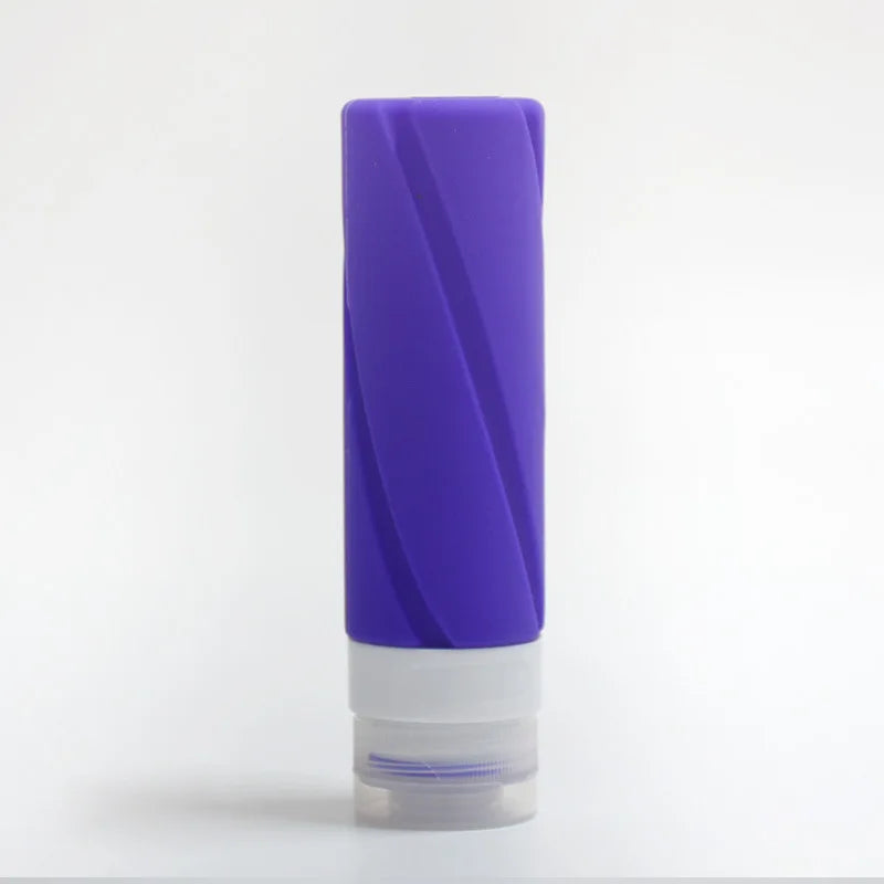 38/60/100ml Portable Refillable Travel Essential Silicone Toiletries Bottle for Shampoo Moisturizer Shower Gel Lotion Face Wash