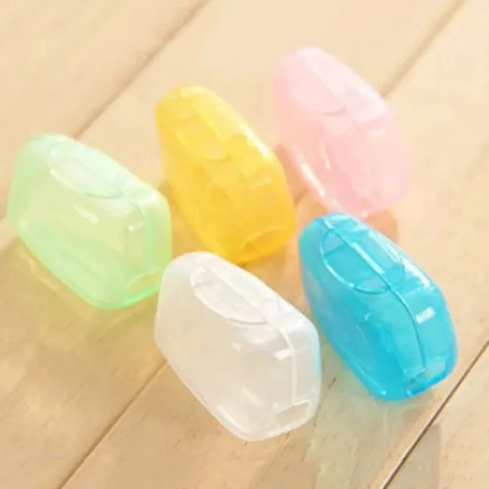 5pcs Portable Toothbrush Head Protector Hygienic Dust-Proof Cover Travel Case for Brush Head Storage Travel Toothbrush Case