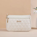 PU Leather Crossbody Bags Zipper New Fashion Shoulder Bag for Women Large Capacity Embroidery Thread Small Purse and Handbags