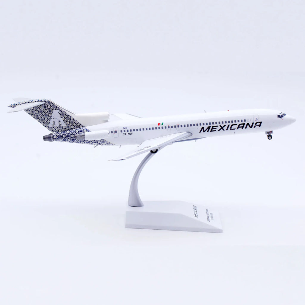 LH2392 Alloy Collectible Plane Gift JC Wings 1:200 Mexicana Airlines Boeing B727-200 Diecast Aircraft Jet Model XA-MEF