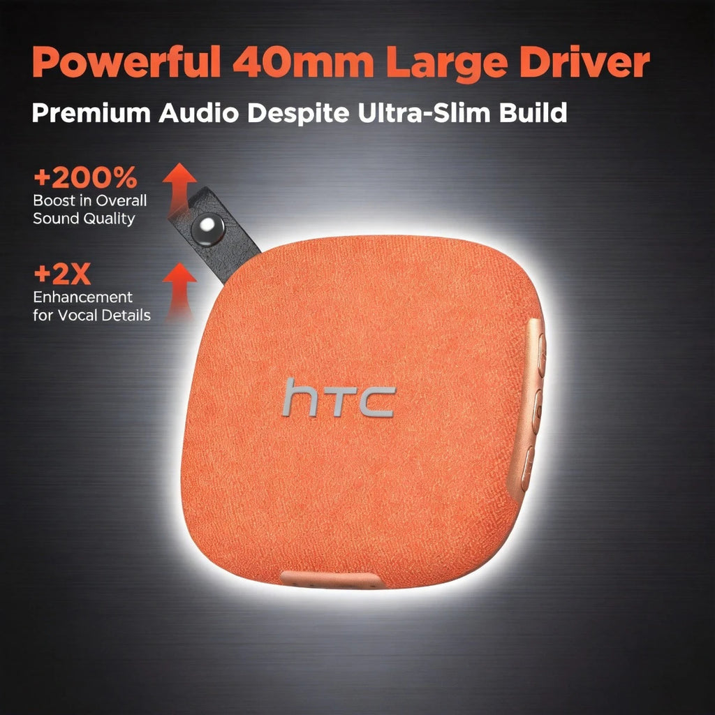 HTC WS01 Speaker Sleeping Aid Wireless Bluetooth Speaker Bass HiFi Stereo Sound Low Latencyf Built-in Mic for Home Party