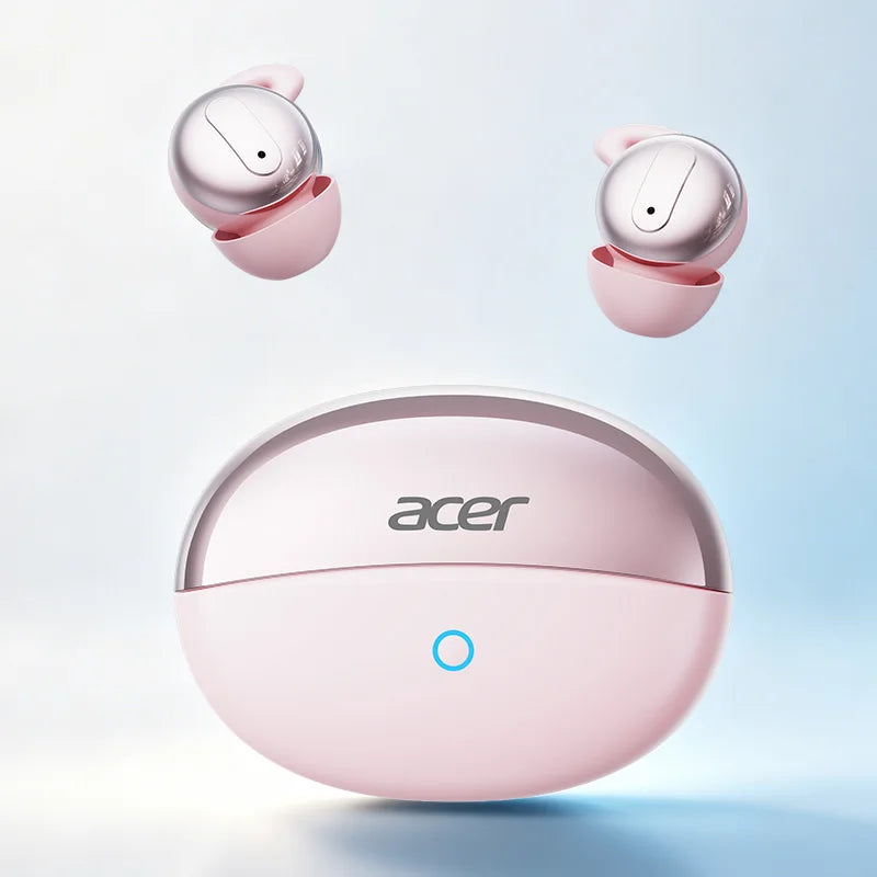 Acer Ohr799 Wireless Bluetooth Sleep Headphones with In-Ear Design, Noise Reduction for Calls, Comfortable to Wear, No Pressure on the Ears When Sleeping on the Side, Stereo Sound Effect, Mini, Compact and Portable