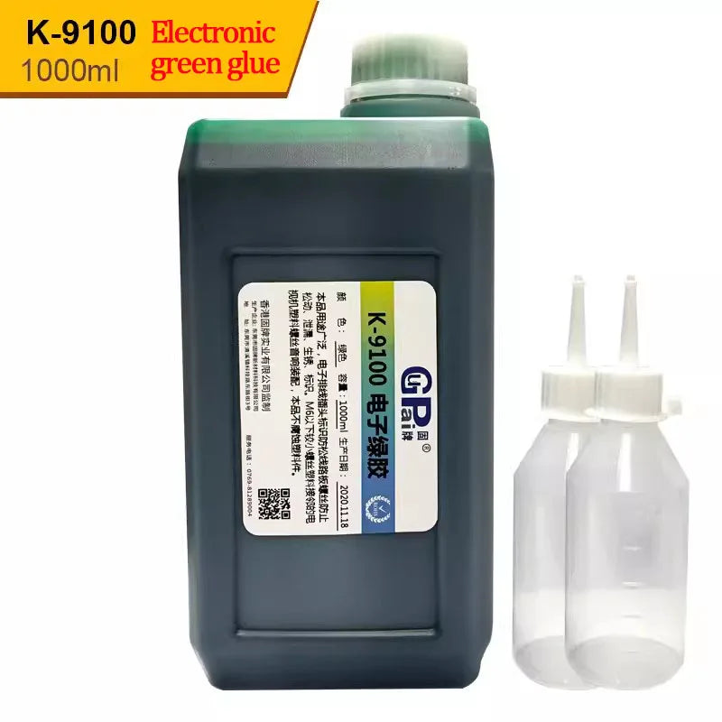 Quick-drying electronic red glue green glue transparent thread anti-loosening strong glue wire row electrical fixing adhesive
