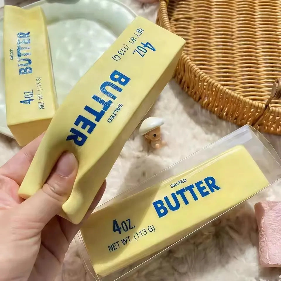 Squishy Butter Stick Fidget Toy Sticky Butter Stick Slow Rebound Stress Ball Squeeze Toy Anti-stress Sensory Toy for Adults