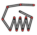12/9/6 Fold Angle Ruler Multi Angle Aluminium Alloy Measuring Ruler Finder Izer Locator Template Tool DIY Measuring Ruler