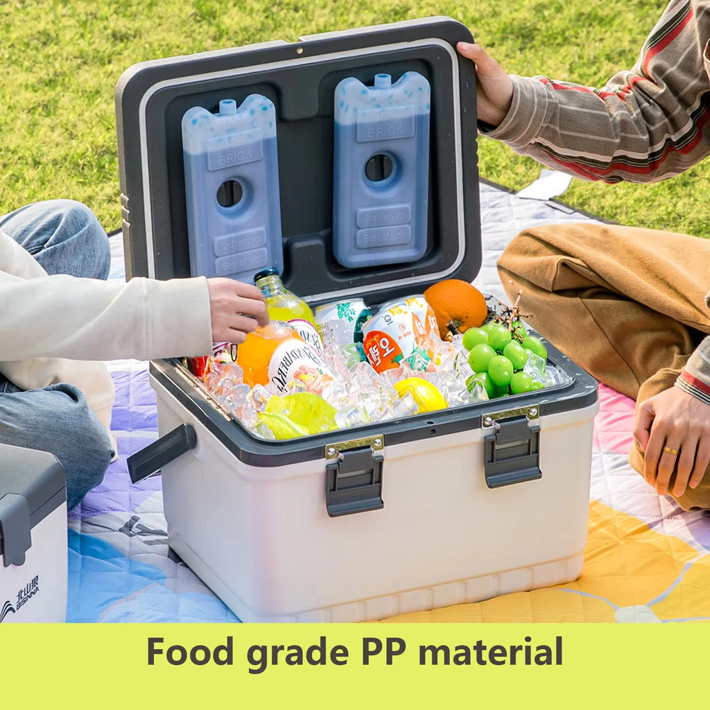 Camping Ice Box Portable Insulated Cooler Box Large Capacity Car Refrigerator Outdoor Beach Fishing Picnic Barbecue Ice Bucket