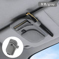 Magnetic Sunglasses Holder for Car Sun Visor, Leather Car Eyeglass Clip, Universal Auto Visor Glasses Hanger Ticket Card Holder