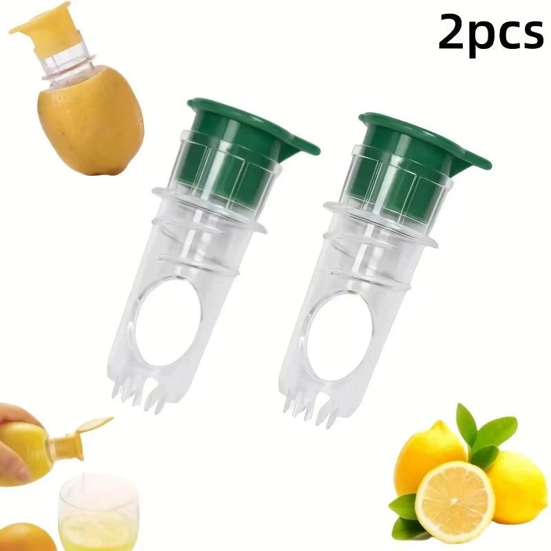New Screw Top Lemon Juicer Mini Manual Lemon Squeezer Portable Lemon Juicer With Lid Squeeze Lime for Cocktails Plastic Manual