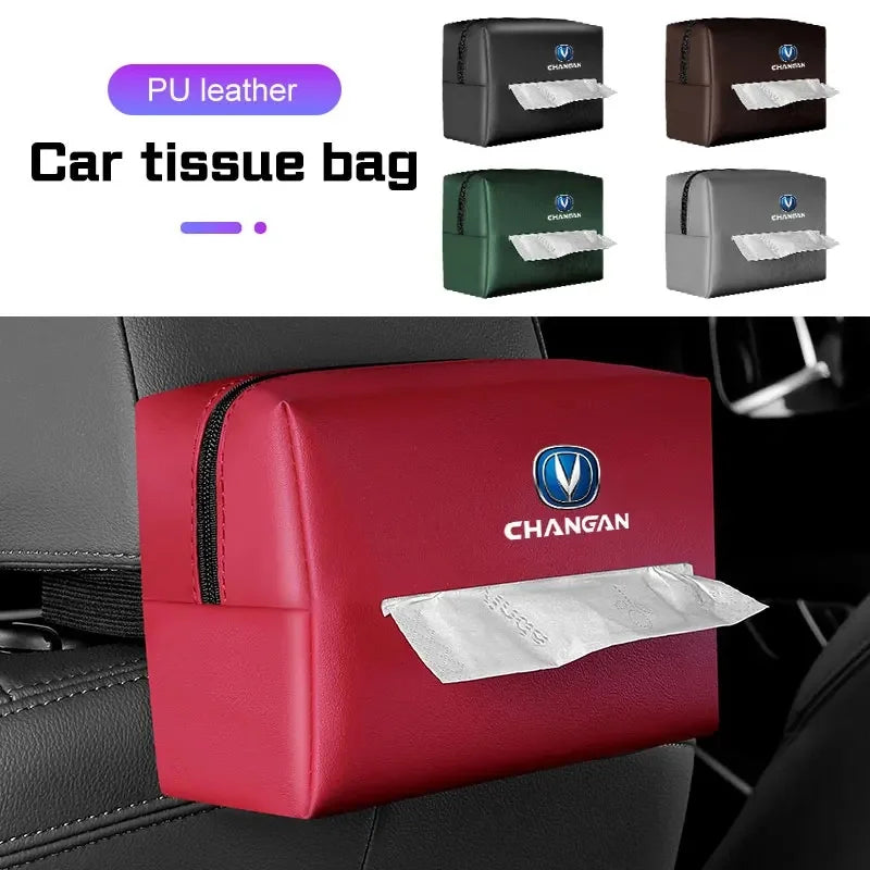 Easy Install Car Sun Visor Tissue Box for Changan CS55 PLUS CS75 PLUS CS35 ALSVIN S07 S05 PLUS MAX UNI-V UNI-K Auto Accessories