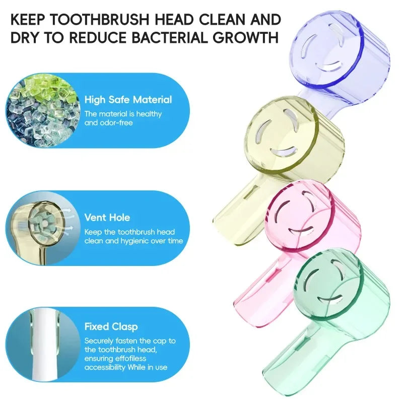 2026 Dustproof Toothbrush Head Covers for Braun Oral-B & iO Series Electric Toothbrush Replacement Heads toothbrush travel case