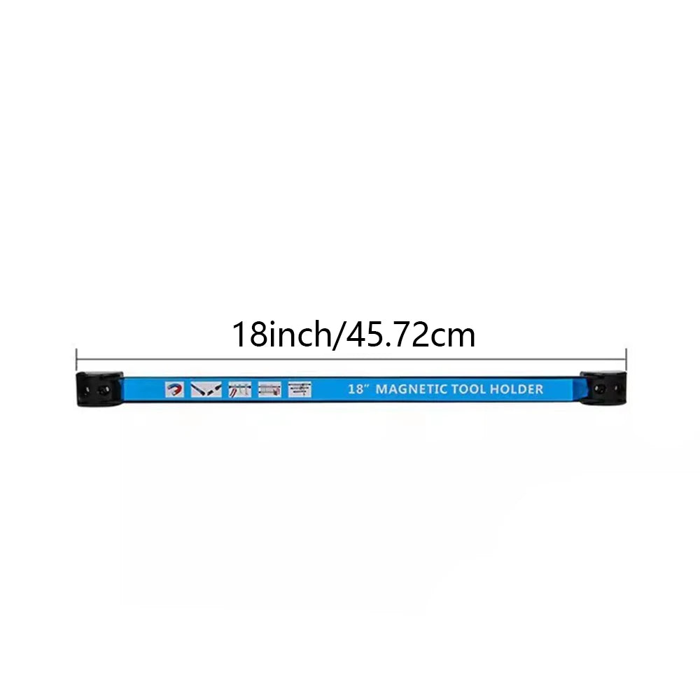 8/12/18/24Inch Strong Magnetic Tool Holder Heavy Duty Magnetic Tool Bar Strip Space Saving Storage Rack for Workshop Garage Home