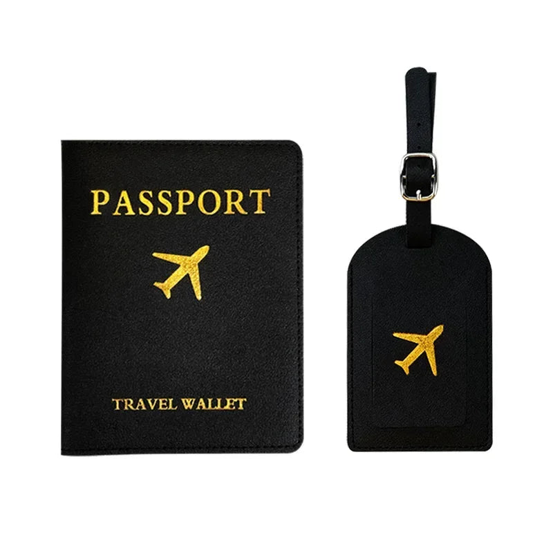Luggage Tag Women Men PU Leather Travel Suitcases Identifier Label Baggage Boarding Bag Tags Name ID Address Holder Accessories
