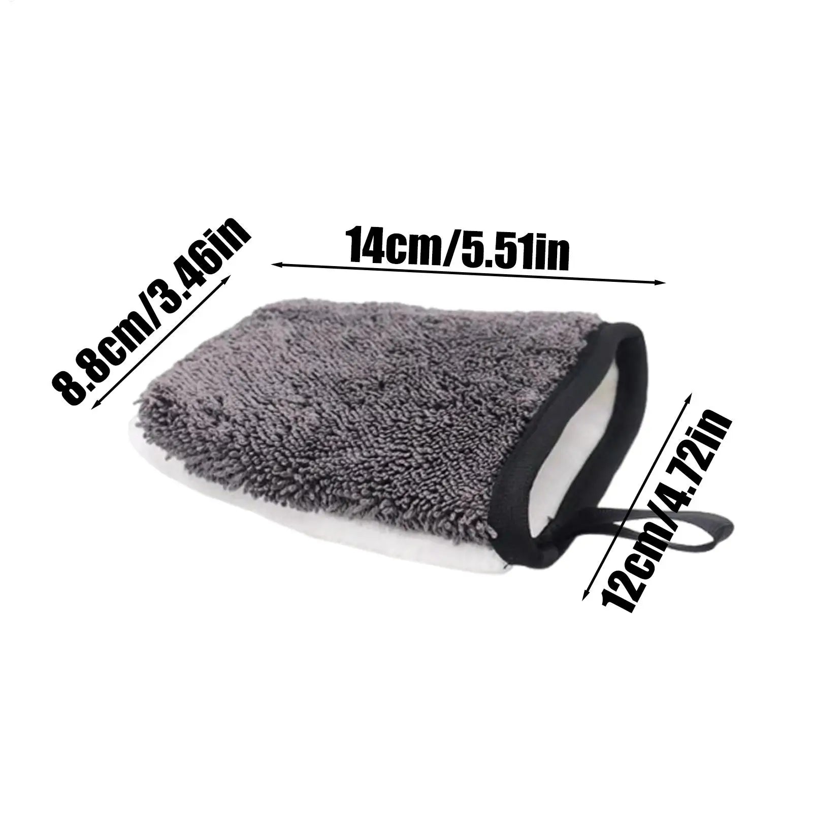 Ergonomic Car Interior Cleaning Mitt Double-Sided Detailing Scrubbing Twist Gloves Cloth for Instrument Panel Door Leather Seat