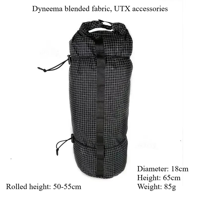 UHMWPE Storage Bag Dyneema Blended Fabrics UTX Accessories Sundries Bag Outdoor Hiking Camping Equipment for Tent/Sleeping Bags