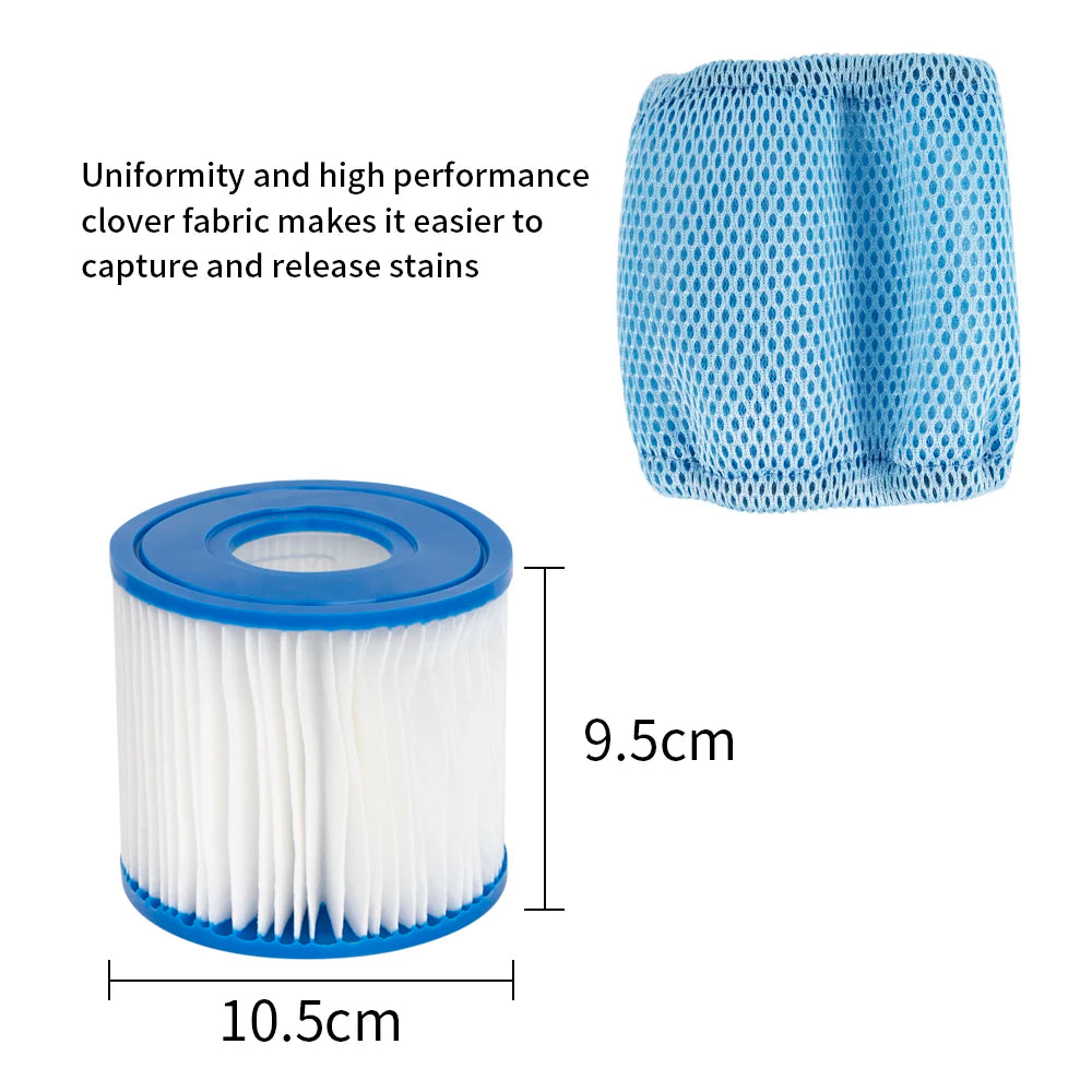 Type D Filter Cartridge For Intex Pool Swimming & Spa, Summer Waves RX600 FX600 Pump P57100102 P57000104, Unicel C-4313