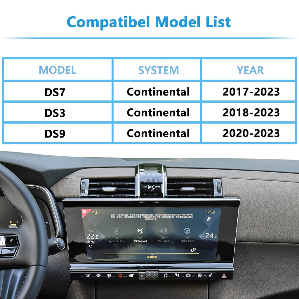 Wireless CarPlay & Android Auto Interface for DS7 DS3 DS9 2017-2023, Support OEM Bluetooth Audio