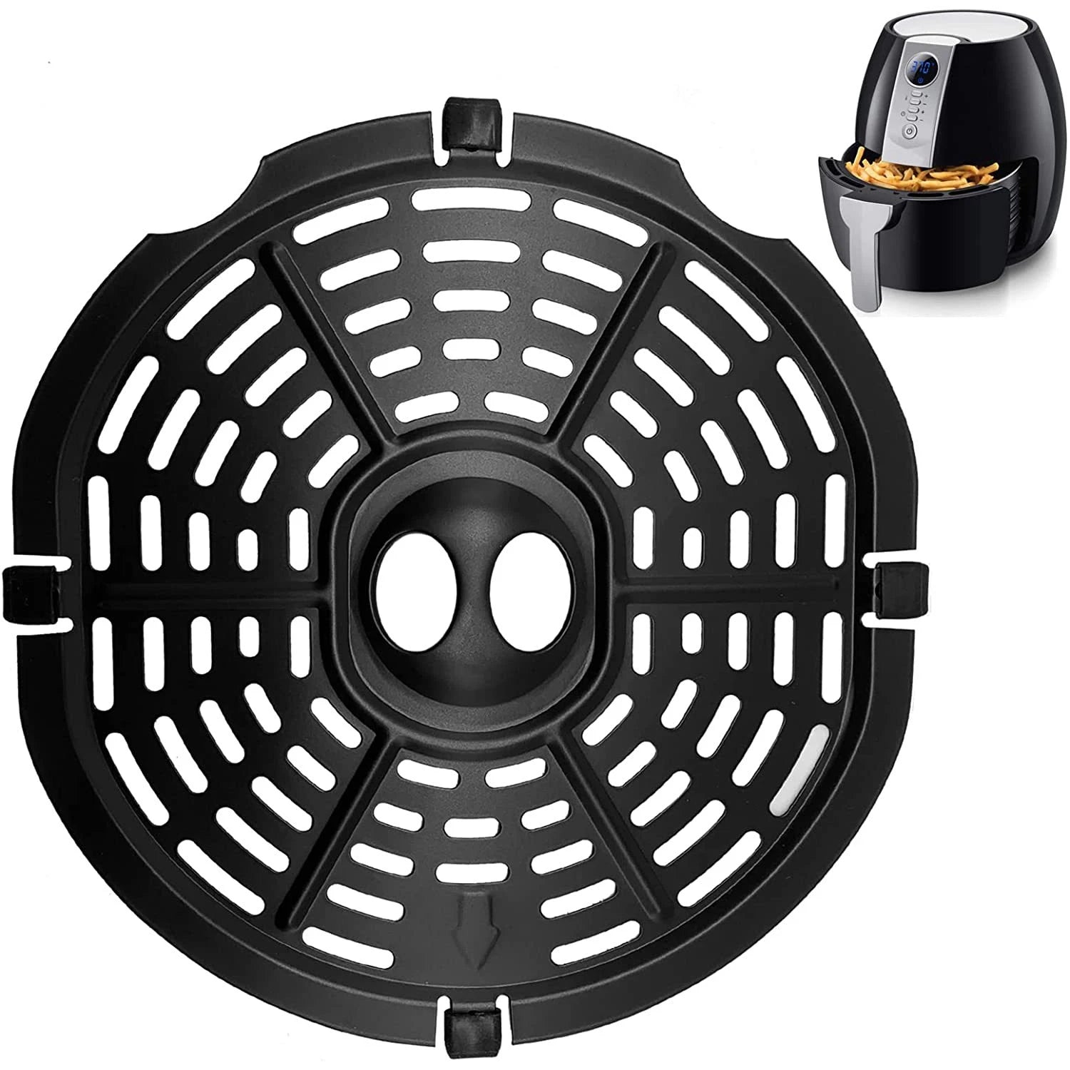 Airfryer Basket Replacement Grill Pan Oven Baking Mat Air Fryer Grid Accessories Parts Plate Tray Food Cooking Kitchen Divider
