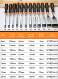 FINDER Wood Chisel with Comfort TPR Handle, Flat Carpentry Tools for Woodworking DIY, Fiberglass Reinforced Handle
