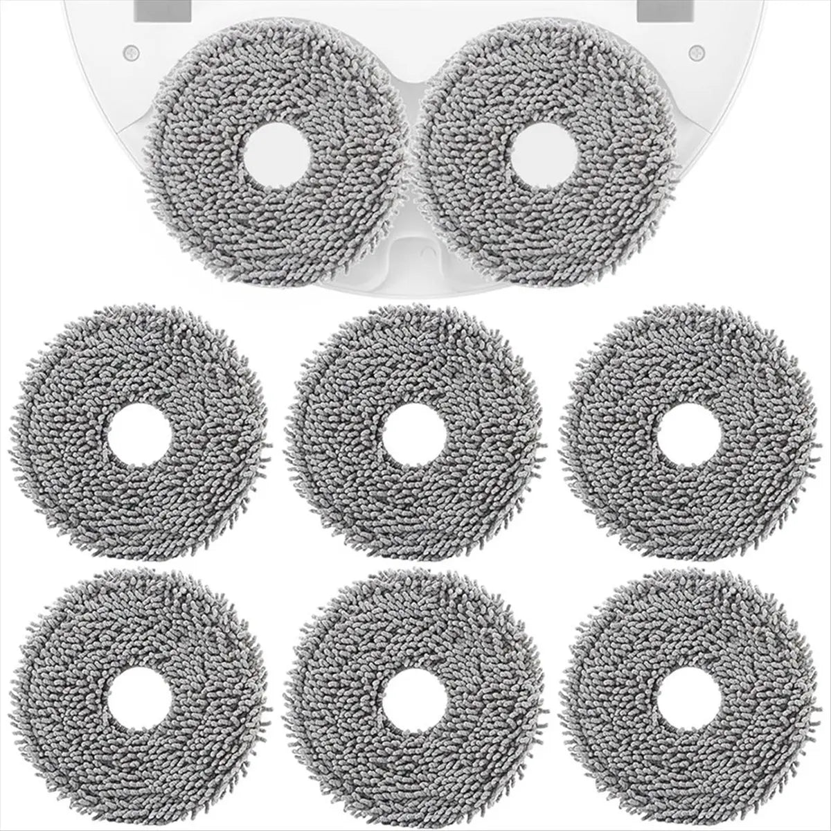 YDSC 8PCS Mop Pads for Roborock Qrevo MaxV/Master/Plus/Slim/Pro Vacuum Cleaner Parts Microfiber Mop Cloth