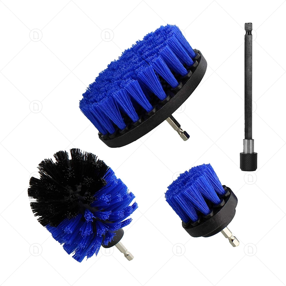 Drill Brush Attachments Set Polish Sponge Power Scrubber Brush All Purpose Clean For Grout Tiles Sinks Bathtub Bathroom Kitchen
