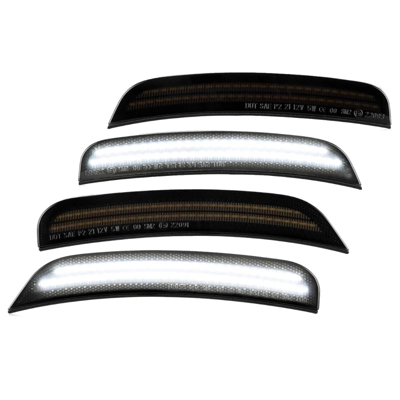 4Pcs/set LED Side Marker Light Front Rear Bumper Fender Lamp for Dodge Charger 2015-2023