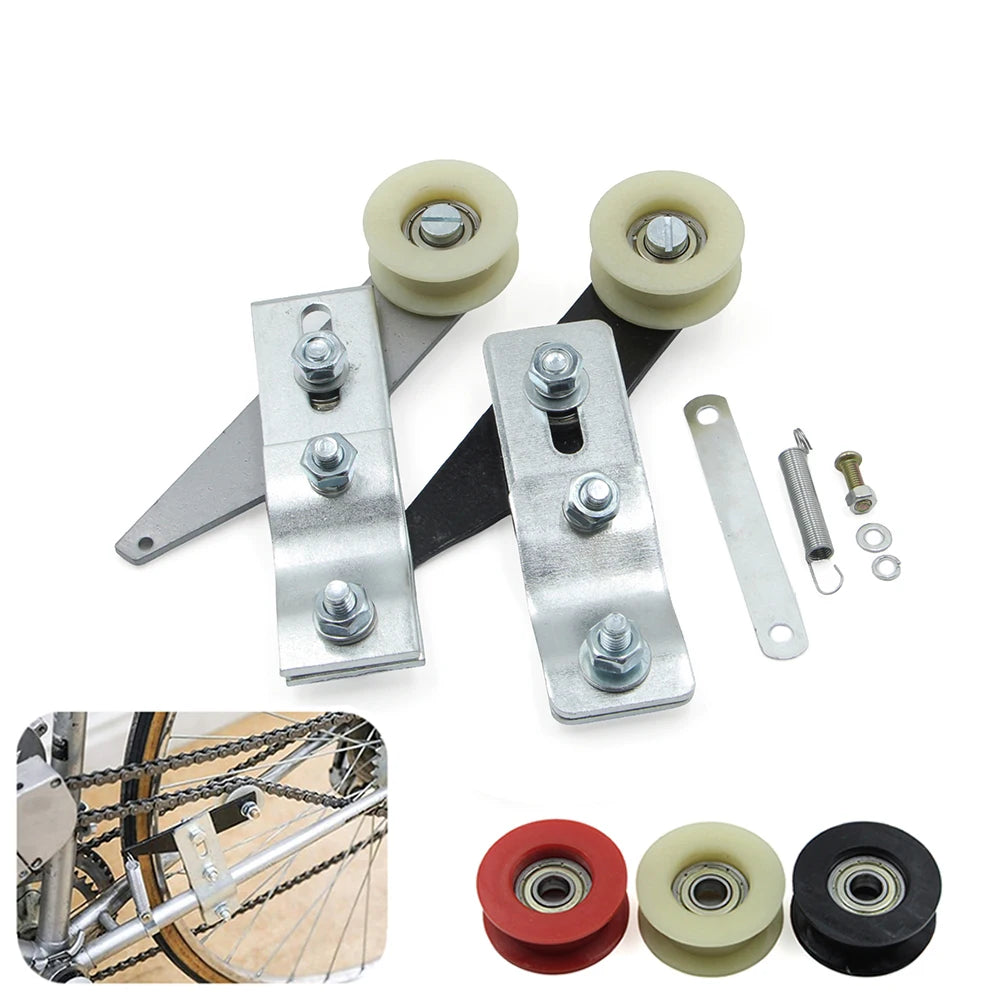 Spring Bearing Chain Idler Tensioner Adjustable Bracket Pulley Kit For 49cc 60cc 66cc 80cc Gas Engine Motorized Bicycle Parts