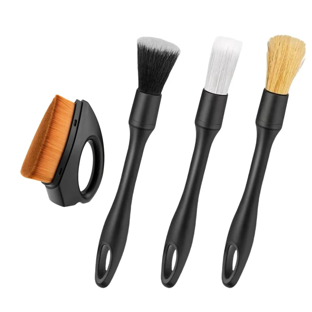 Car Detailing Brush Set 5PCS Auto Interior Cleaning Tools Air Vent Dust Duster Crevice Cleaner Car Wash Brushes for Vehicle Care
