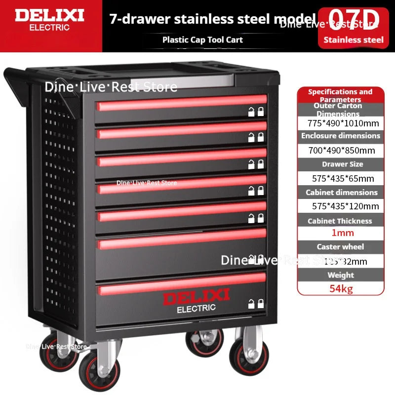 Workshop Order Tool Cart Garage Accessories Magnetic Holder Storage Cabinet Work System Tool Packaging Gereedschapskist XY40GJG