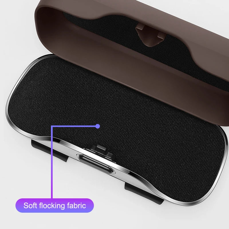 Car Sun Visor Glasses Case Portable For Infiniti G35 G37 Q50 G20 QX50 QX55 QX60 QX80 Q60 FX35 M45 Sunglasses Holder Eyeglass Box